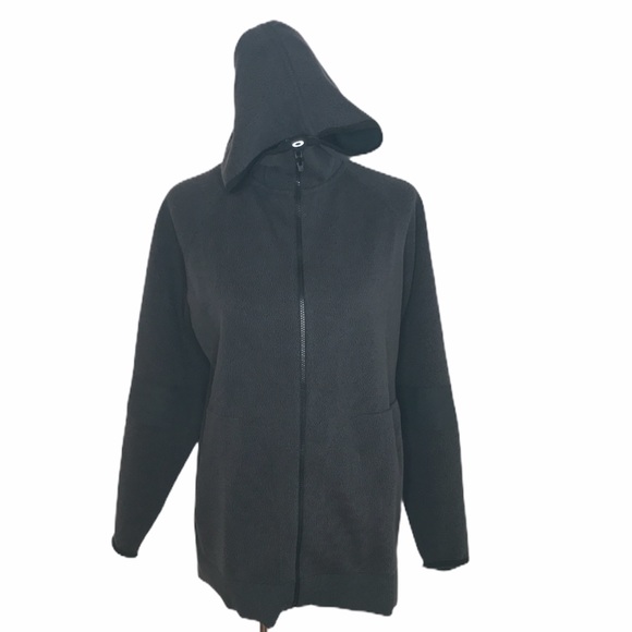 Oakley Radskin Shell Quick Dry Hooded Jacket, Gray, Large - Picture 4 of 15